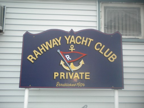 Rahway Yacht Club sign